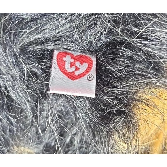 TY Yappie Yorkshire Terrier Yorkie Plush Puppy 1997 10" Soft‎ Floppy Dog - Picture 8 of 10